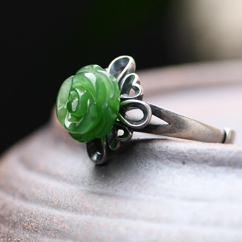 FNJ 925 Silver Ring for Women Jewelry 100% Original Pure S925 Sterling Silver Rings Rose Flower Natural Heitan Jasper
FNJ 925 Silver Ring for Women Jewelry 100% Original Pure S925 Sterling Silver Rings Rose Flower Natural Heitan Jasper