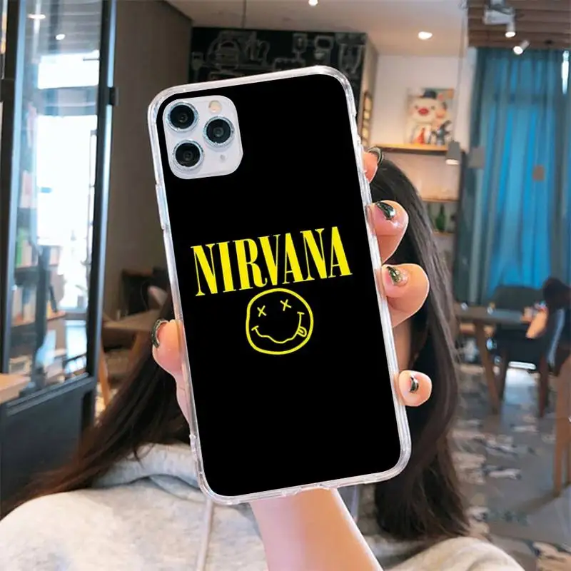 Nirvana Kurt Cobain singer Phone Case Transparent for iPhone 6 7 8 11 12 s mini pro X XS XR MAX Plus
Nirvana Kurt Cobain singer Phone Case Transparent for iPhone 6 7 8 11 12 s mini pro X XS XR MAX Plus