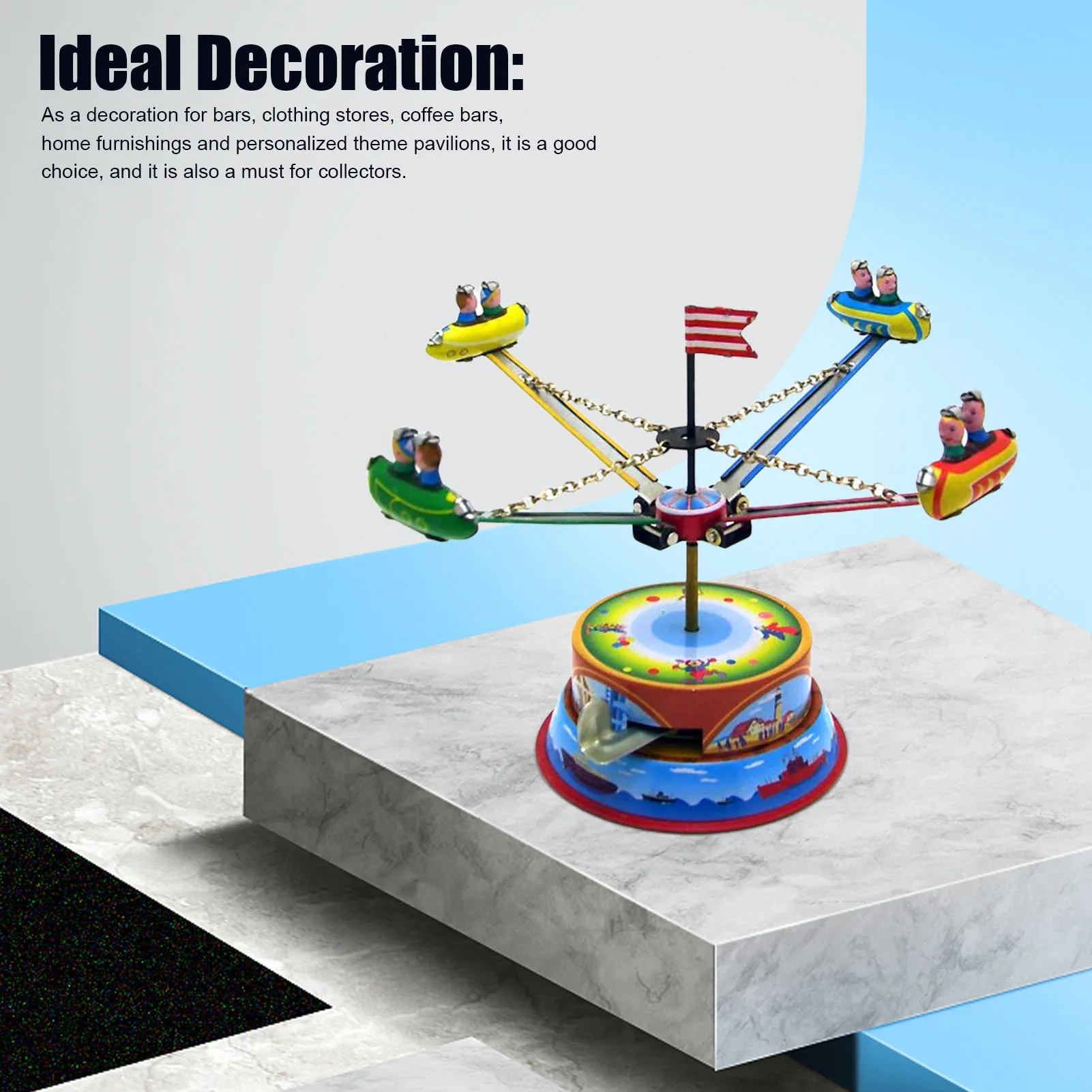 Children Clockwork Toy Classic Iron-Covered Spinning Mini Amusement Park Funny Toys Birthday Gift For Children's functional
Children Clockwork Toy Classic Iron-Covered Spinning Mini Amusement Park Funny Toys Birthday Gift For Children's functional