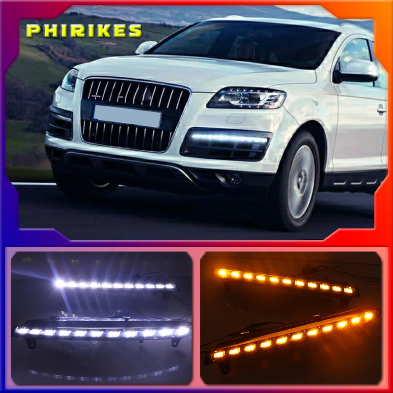 2PCS For Audi Q7 2010 - 2015 Dynamic Yellow Turn Signal Function Car DRL Waterproof 12V LED Daytime Running Light Fog Lamp Bulb
2PCS For Audi Q7 2010 - 2015 Dynamic Yellow Turn Signal Function Car DRL Waterproof 12V LED Daytime Running Light Fog Lamp Bulb