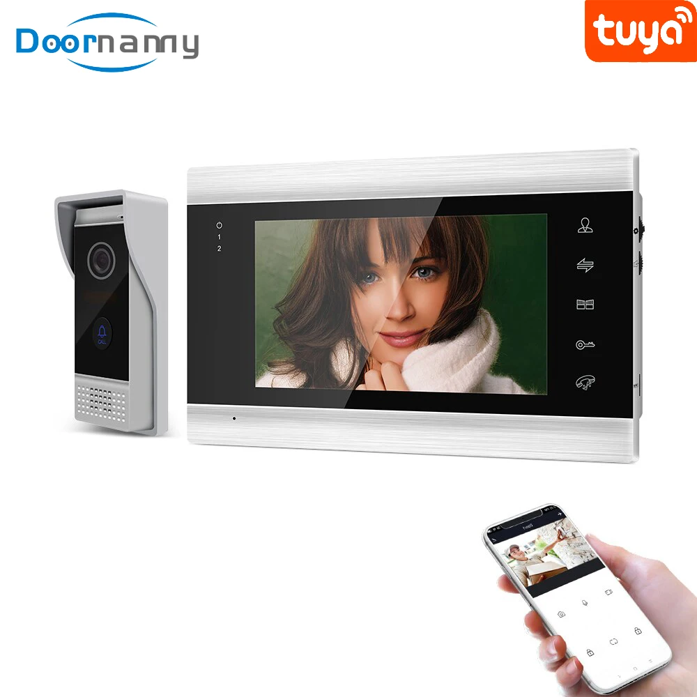 Doornanny видеодомофон для домашней квартиры WiFi Tuya Смарт видео дверной звонок