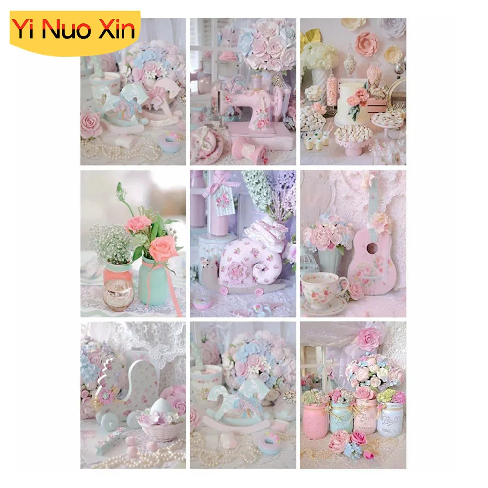 YNX 5D DIY Floral Pink Floral Cross Stitch Full Square Mosaic Embroidery Handmade Art Home Decor New Year Gift Diamond Paintings
YNX 5D DIY Floral Pink Floral Cross Stitch Full Square Mosaic Embroidery Handmade Art Home Decor New Year Gift Diamond Paintings
