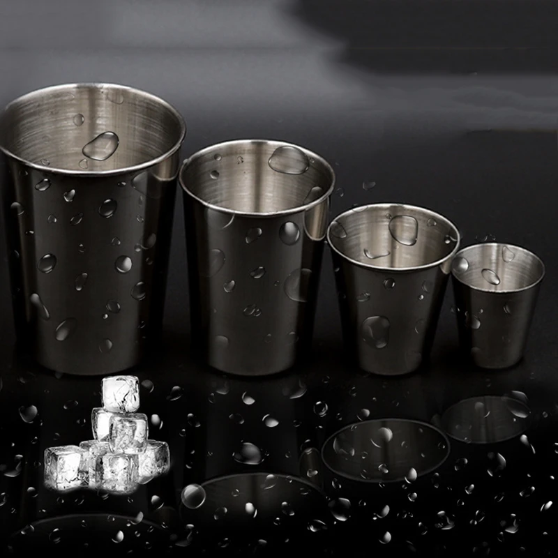 30ml/70ml/180ml Stainless Steel Metal Beer Cup Wine Cups Coffee Tumbler Tea Milk Mugs Cola Milkshake Cup Kitchen Accessories
30ml/70ml/180ml Stainless Steel Metal Beer Cup Wine Cups Coffee Tumbler Tea Milk Mugs Cola Milkshake Cup Kitchen Accessories