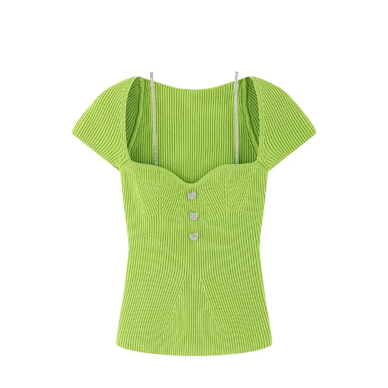 Summer tight-fitting stretch knit sweater off-shoulder top Ladies Vest 2021New Ladies Fashion Sexy Diamond Sling T-shirt bra XL
Summer tight-fitting stretch knit sweater off-shoulder top Ladies Vest 2021New Ladies Fashion Sexy Diamond Sling T-shirt bra XL
