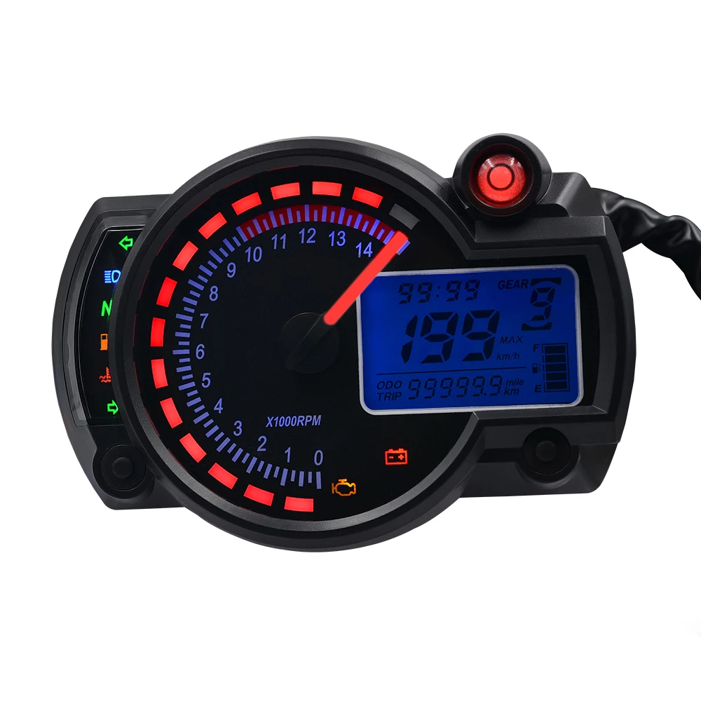 12V Motorcycle Speedometer LCD Digital Gauge Speedometer Tachometer Odometer Motorcycle Oil Meter Water Temperature Meter
12V Motorcycle Speedometer LCD Digital Gauge Speedometer Tachometer Odometer Motorcycle Oil Meter Water Temperature Meter