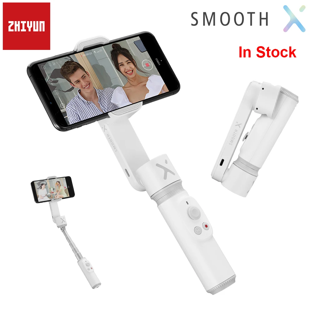 Портативная Складная селфи-палка Zhiyun Smooth X ручной шарнирный стабилизатор для