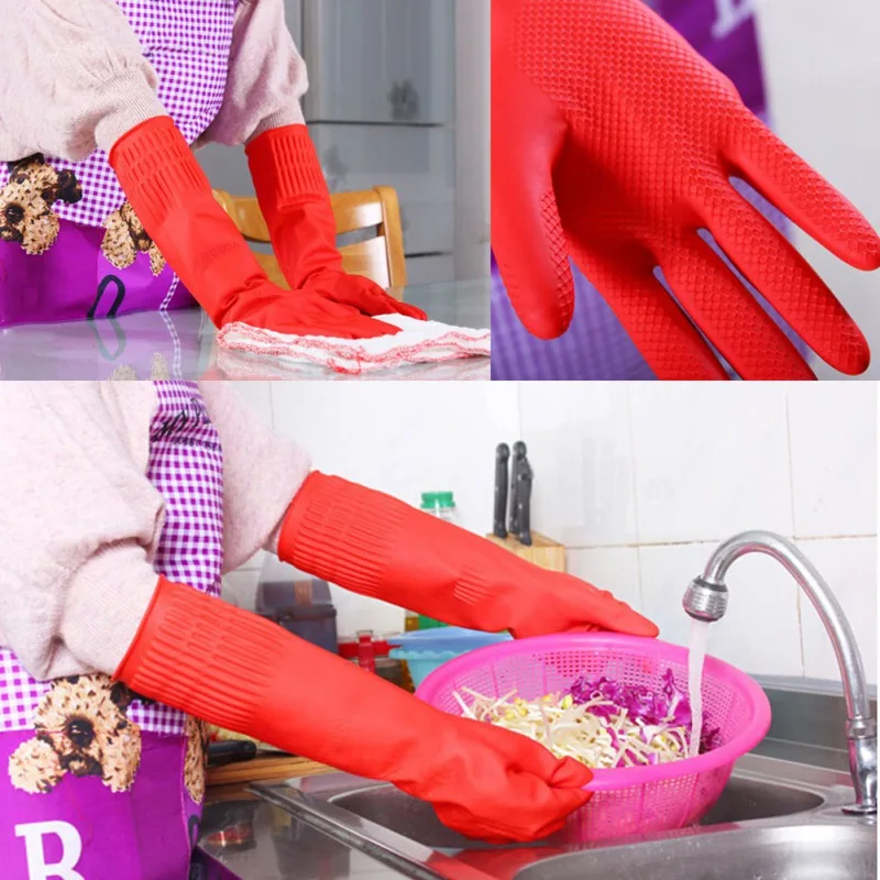 1 Pair Housework Kitchen Wash Dishes Cleaning Waterproof Long Sleeve Rubber Latex Gloves
1 Pair Housework Kitchen Wash Dishes Cleaning Waterproof Long Sleeve Rubber Latex Gloves
