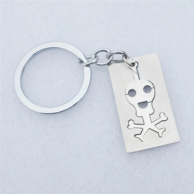 Skull Crossbones Keychains Stainless Steel Skeleton Keyring For Men Boys Square Jewelry Gift
Skull Crossbones Keychains Stainless Steel Skeleton Keyring For Men Boys Square Jewelry Gift