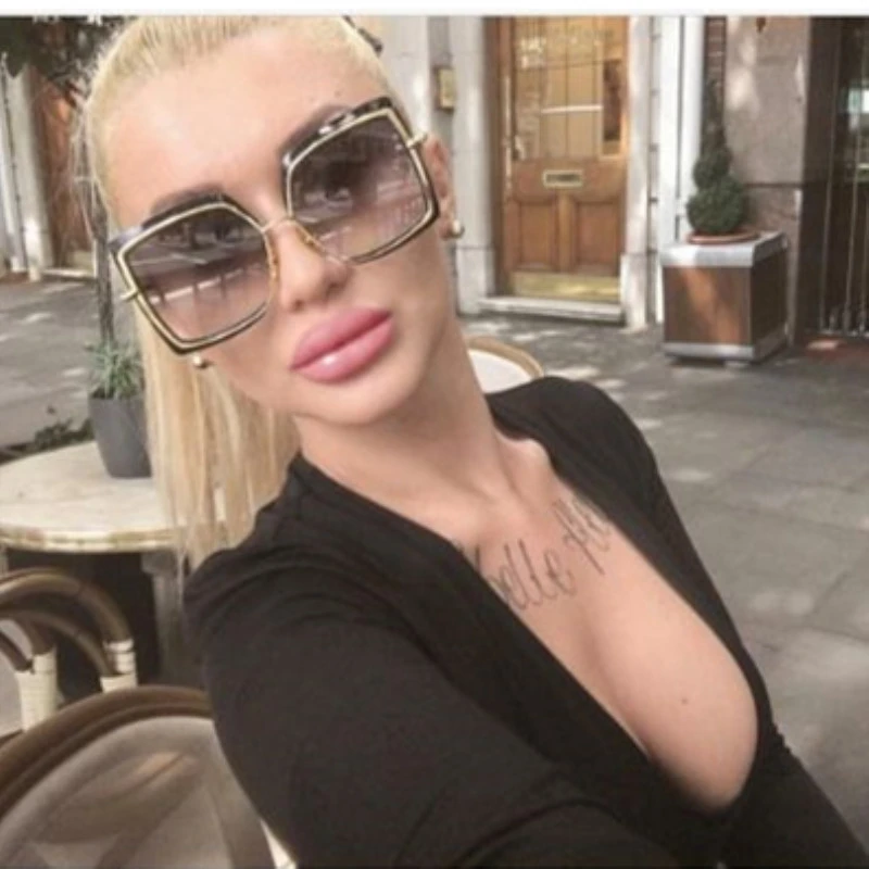 Солнцезащитные очки женские, кошачий глаз, прозрачные, квадратные 
Солнцезащитные очки женские, кошачий глаз, прозрачные, квадратные