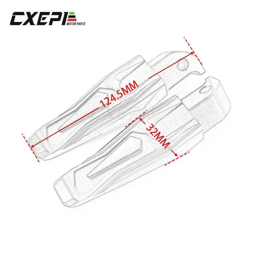 

Motorcycle Rear Foot Pegs Rests Passenger Footrests For Yamaha Tmax 530 T-max dx sx 2012-2020 tmax 500 XP500 MT09 MT07 MT 07