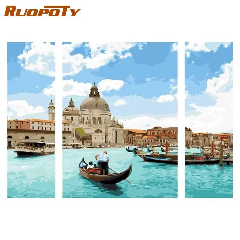 RUOPOTY 3pc/set Picture By Numbers Venice Landscape Drawing Coloring By Numbers Acrylic Paint Diy Gift Handwork For Home Decor
RUOPOTY 3pc/set Picture By Numbers Venice Landscape Drawing Coloring By Numbers Acrylic Paint Diy Gift Handwork For Home Decor