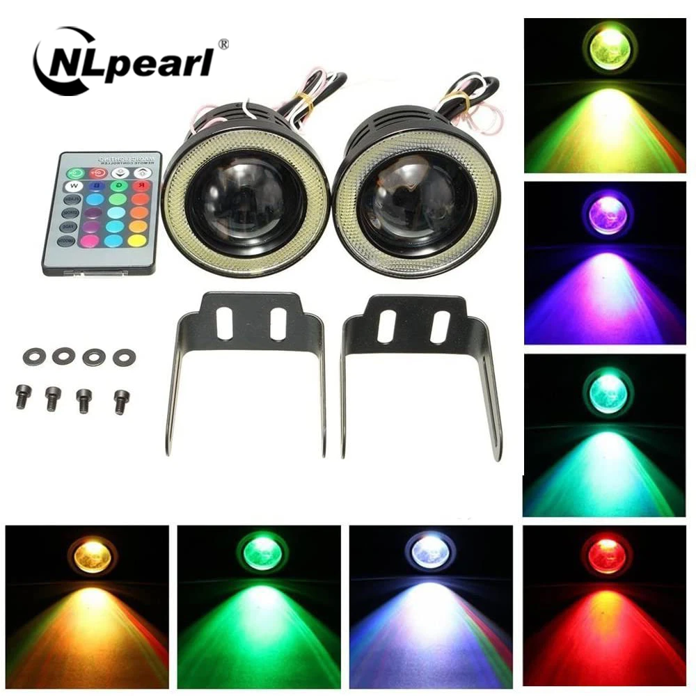 Nlpearl 2 шт. 12V 24V Универсальный RGB светодиодный противотуманные светильник белый COB Halo Ангел глаз кольца DRL Вождения Лампы 2,5 "3,0" 3,5 "64 мм 76 мм 89 мм 
Nlpearl 2 шт. 12V 24V Универсальный RGB светодиодный противотуманные светильник белый COB Halo Ангел глаз кольца DRL Вождения Лампы 2,5 "3,0" 3,5 "64 мм 76 мм 89 мм