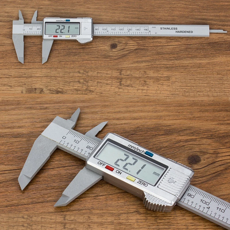 150mm/6inch Digital Vernier Caliper Lcd Digital Gauge Micrometer Ruler Measuring Electronic Vernier Altimeter Supplies Tools
150mm/6inch Digital Vernier Caliper Lcd Digital Gauge Micrometer Ruler Measuring Electronic Vernier Altimeter Supplies Tools