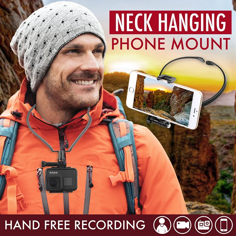Держатель для телефона на шею Многофункциональный гибкий ленивый кронштейн для смартфона спортивной камеры OCT998 
Держатель для телефона на шею Многофункциональный гибкий ленивый кронштейн для смартфона спортивной камеры OCT998