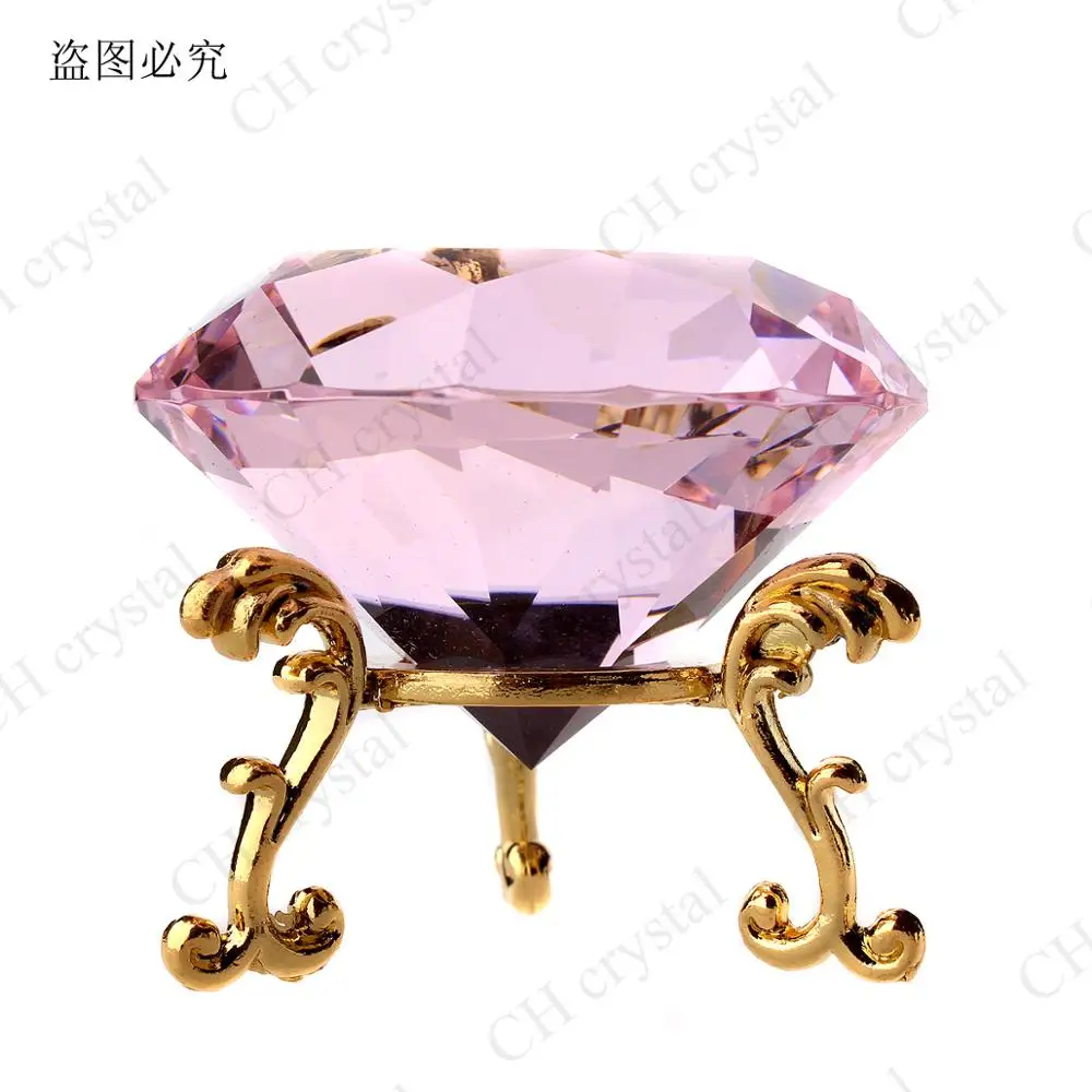 luxury 60mm 2.4inch Crystal Diamond paperweight with Golden Base for Home Office Decor Paty Gifts
luxury 60mm 2.4inch Crystal Diamond paperweight with Golden Base for Home Office Decor Paty Gifts