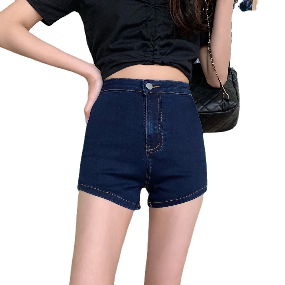 Women Denim Shorts Stretch Slim 2021 Hips Elastic Cotton Straight Short Jeans Female Casual Summer Woman Summer Plus Size
Women Denim Shorts Stretch Slim 2021 Hips Elastic Cotton Straight Short Jeans Female Casual Summer Woman Summer Plus Size