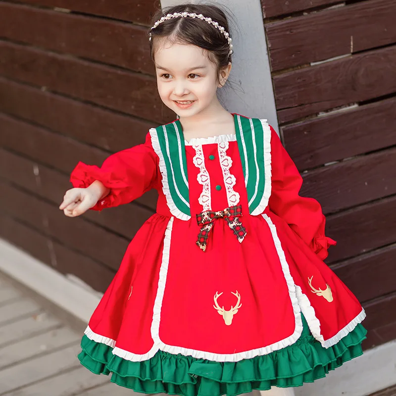 Toddler Girl Lolita Princess Dresses Children Red Spanish Frock Baby Girls Christmas New Year Dress up Infant Spain Vestidos
Toddler Girl Lolita Princess Dresses Children Red Spanish Frock Baby Girls Christmas New Year Dress up Infant Spain Vestidos