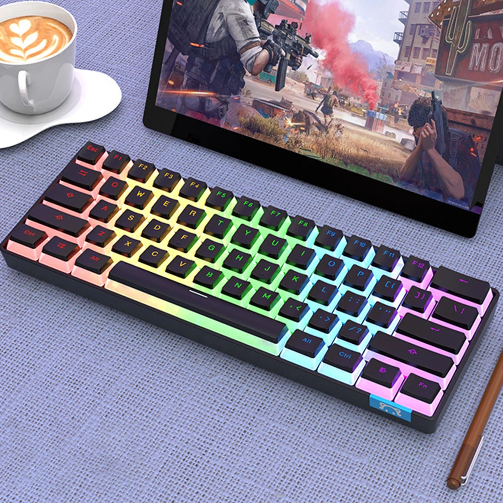 STK61 Multi-Platform Bluetooth-compatible Wireless Wired Mechanical Keyboard w/ Blue Switch Gaming Keyboard Optical Switches
STK61 Multi-Platform Bluetooth-compatible Wireless Wired Mechanical Keyboard w/ Blue Switch Gaming Keyboard Optical Switches