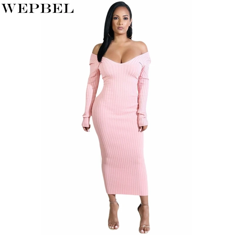 WEPBEL сексуальное платье с длинным рукавом, женское повседневное однотонное платье с высокой талией, Осеннее Облегающее вязаное платье без б...
WEPBEL сексуальное платье с длинным рукавом, женское повседневное однотонное платье с высокой талией, Осеннее Облегающее вязаное платье без б...
