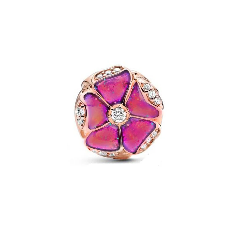 2020 New Arrival Rose Gold Pink Flower Charm fit Original Pandora Charms Bracelet For Women DIY Jewelry Making gift
2020 New Arrival Rose Gold Pink Flower Charm fit Original Pandora Charms Bracelet For Women DIY Jewelry Making gift