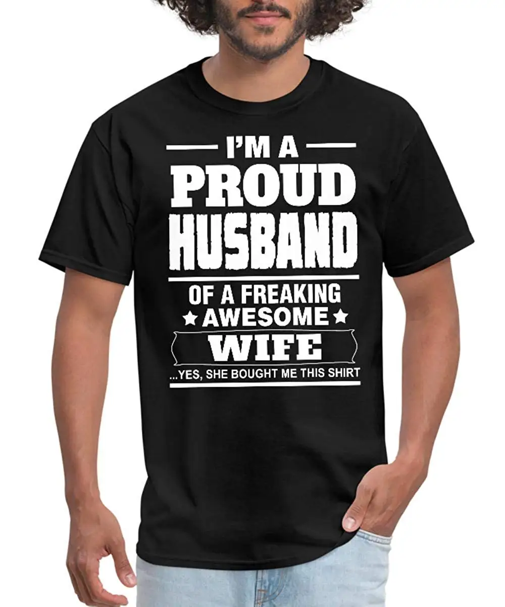 Proud Husband of A Freaking Awesome Wife Men's T-Shirt unisex men women t shirt
Proud Husband of A Freaking Awesome Wife Men's T-Shirt unisex men women t shirt