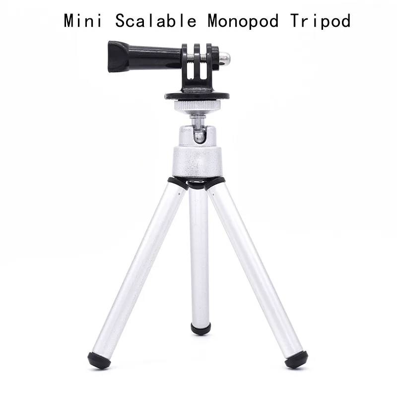 Для Go Pro аксессуары мини масштабируемый монопод штатив для GoPro Hero 5 4 3 + Sj4000 Xiaomi
