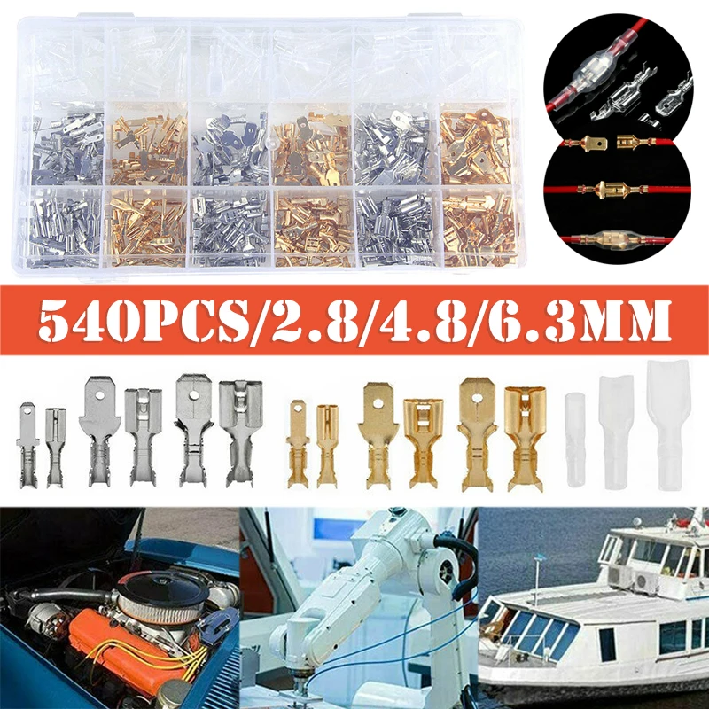 540pcs/set Car Crimp Connectors Kit Assorted Insulated Wire Terminals Crimp Connectors Cable Lugs Kit For Motorcycle Truck
540pcs/set Car Crimp Connectors Kit Assorted Insulated Wire Terminals Crimp Connectors Cable Lugs Kit For Motorcycle Truck