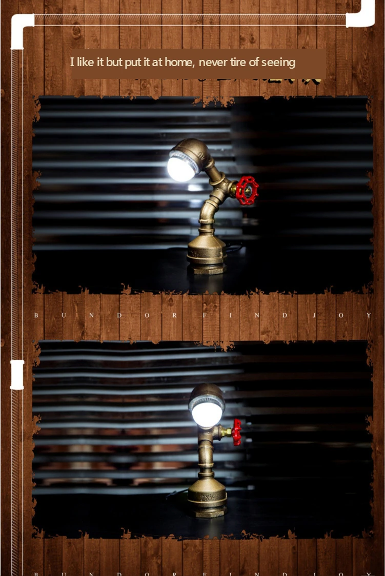 Loft Retro Table Lamp LED Study Lamp Table Lamps for Bedroom Led Desk Light Water Pipe Light for Bedside Coffee Shop Retro Hotel
Loft Retro Table Lamp LED Study Lamp Table Lamps for Bedroom Led Desk Light Water Pipe Light for Bedside Coffee Shop Retro Hotel