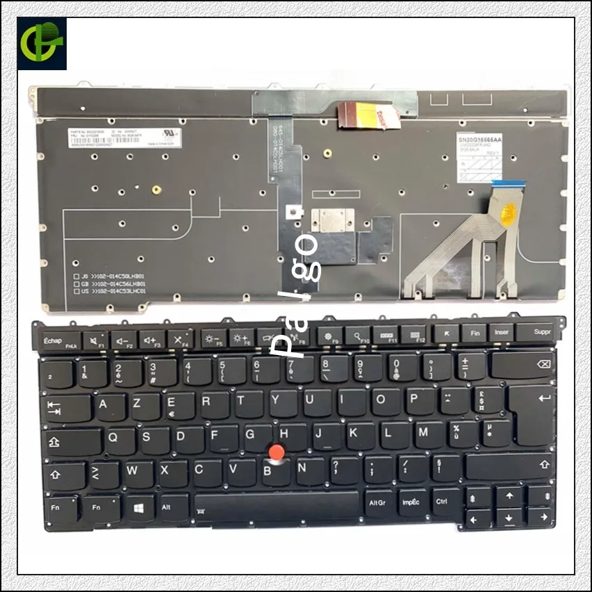 Клавиатура AZERTY с французской подсветкой для IBM Lenovo thinkpad X1 Carbon Gen 3 3rd 2015 FR 64700-2EA SN8341BL
Клавиатура AZERTY с французской подсветкой для IBM Lenovo thinkpad X1 Carbon Gen 3 3rd 2015 FR 64700-2EA SN8341BL