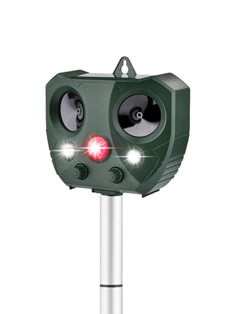 Solar Energy Infrared Light Animal Driver Ultrasonic Flash Drive Dog Device Ultrasound Multifunction Bird Repeller White Light
Solar Energy Infrared Light Animal Driver Ultrasonic Flash Drive Dog Device Ultrasound Multifunction Bird Repeller White Light