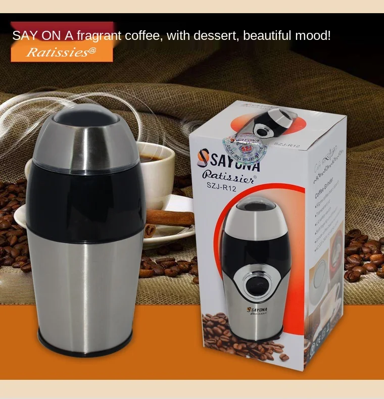 Stainless Steel Coffee Grinder Household Electric Coffee Grinder Coffee Grinding Machine Cereal Grain Milling Machine
Stainless Steel Coffee Grinder Household Electric Coffee Grinder Coffee Grinding Machine Cereal Grain Milling Machine