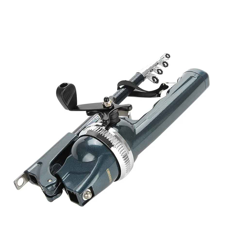 Lightweight Plastic Folding Integrated Fishing Rod and Enclosed Reel Tackle Accessory
Lightweight Plastic Folding Integrated Fishing Rod and Enclosed Reel Tackle Accessory