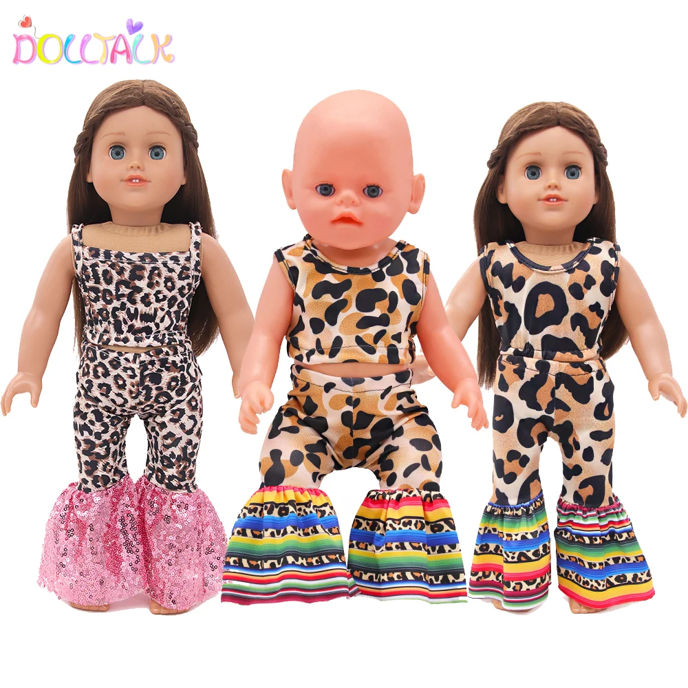 Summer Cool Sexy Leopard Doll Clothes Suit For 43cm New Baby Dolls Personality Clothes Fit 18 Inches American And DIy Dolls Toy 
Summer Cool Sexy Leopard Doll Clothes Suit For 43cm New Baby Dolls Personality Clothes Fit 18 Inches American And DIy Dolls Toy