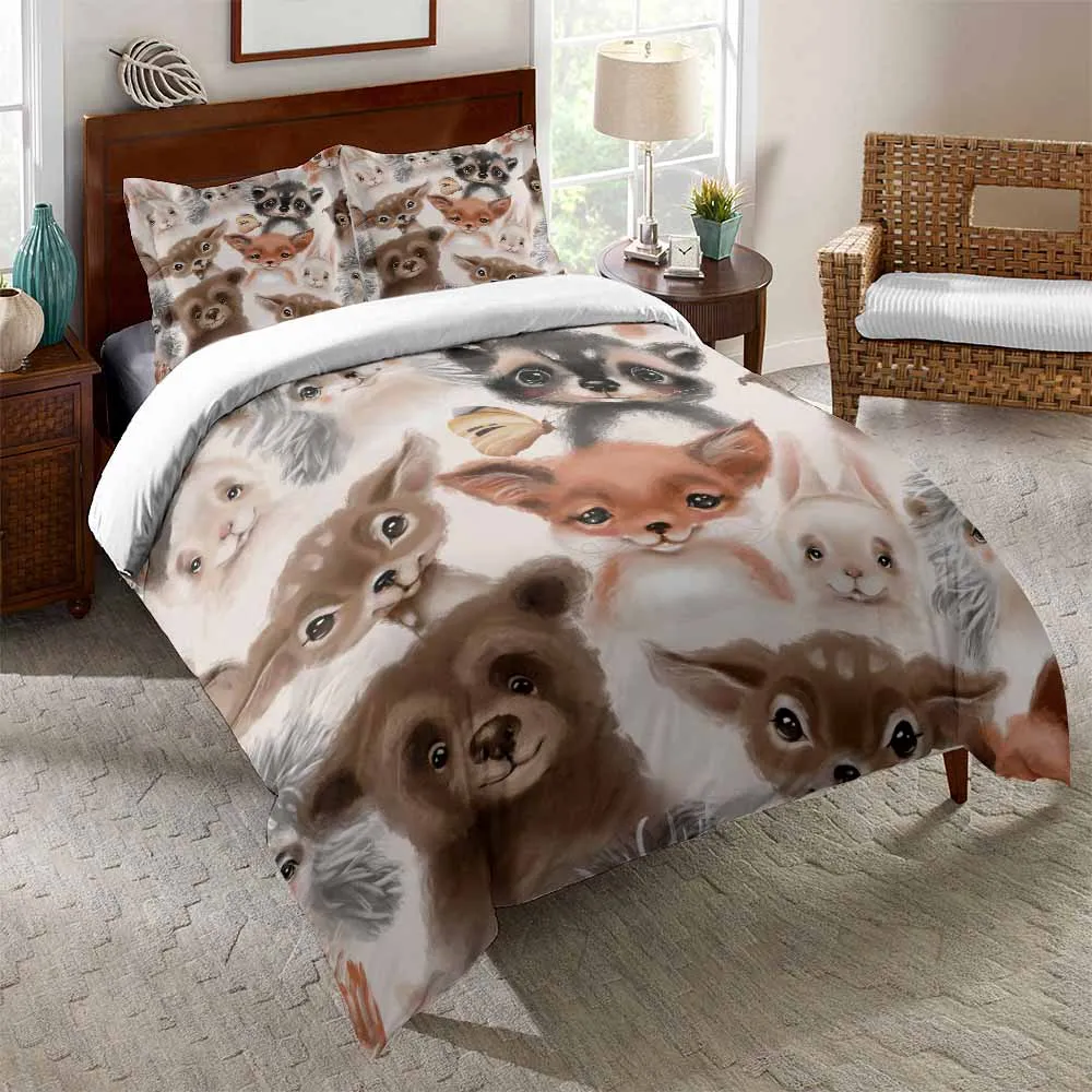 2/3 Pieces Cartoon Animals Bedding Set Lovely Hedgehog Duvet Cover Single Queen King Bed Cover Set Home Luxury Bed Quilt Cover
2/3 Pieces Cartoon Animals Bedding Set Lovely Hedgehog Duvet Cover Single Queen King Bed Cover Set Home Luxury Bed Quilt Cover