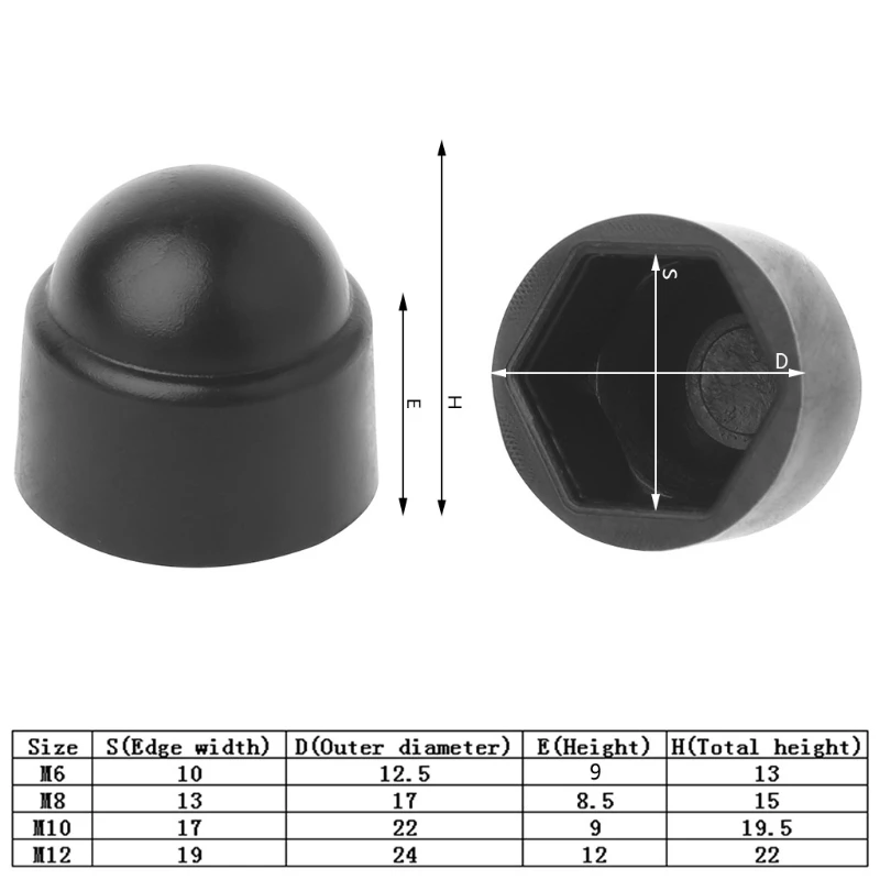 T8NA 10Pcs M6 M8 M10 M12 Bolt Nut Dome Protection Cap Covers Exposed Hexagon Plastic
T8NA 10Pcs M6 M8 M10 M12 Bolt Nut Dome Protection Cap Covers Exposed Hexagon Plastic
