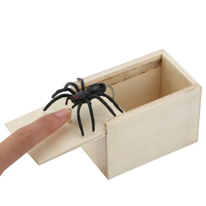 NEW Funny Scare Box Toy Wooden Prank Spider Scaring Trick Play Joke Toy Funny Gift Surprising Box
NEW Funny Scare Box Toy Wooden Prank Spider Scaring Trick Play Joke Toy Funny Gift Surprising Box