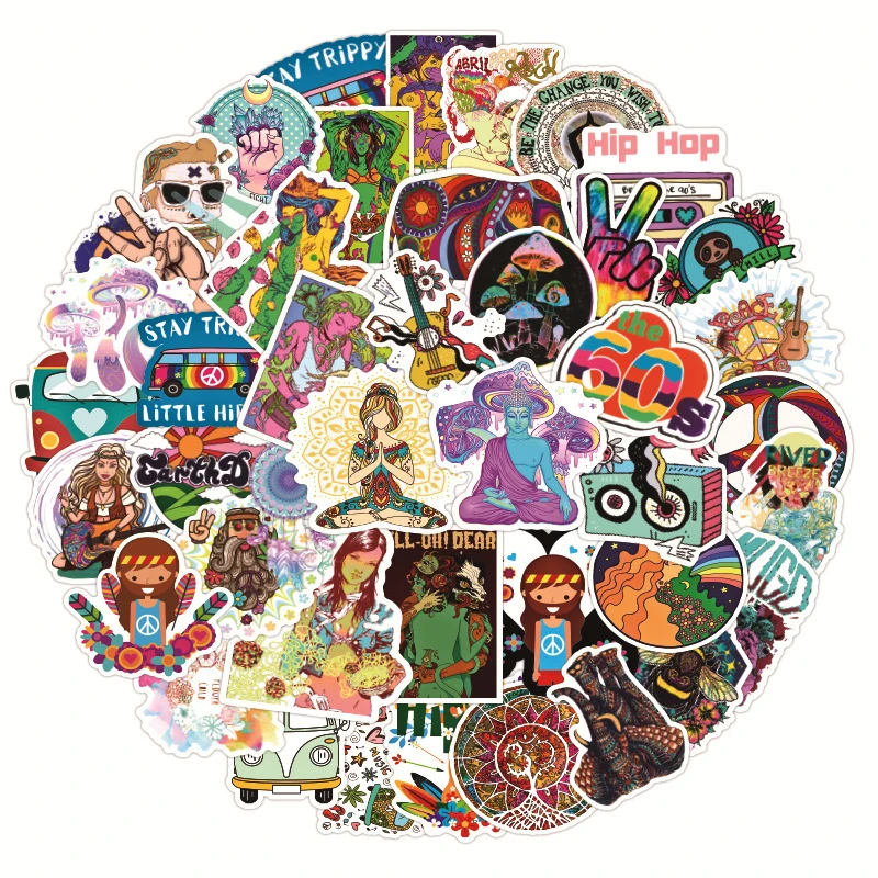 10/30/50PCS Retro Hippies Stickers DIY Skateboard Guitar Fridge Laptop Motorcycle Luggage Phone Decal Graffiti Stickers Kids Toy
10/30/50PCS Retro Hippies Stickers DIY Skateboard Guitar Fridge Laptop Motorcycle Luggage Phone Decal Graffiti Stickers Kids Toy