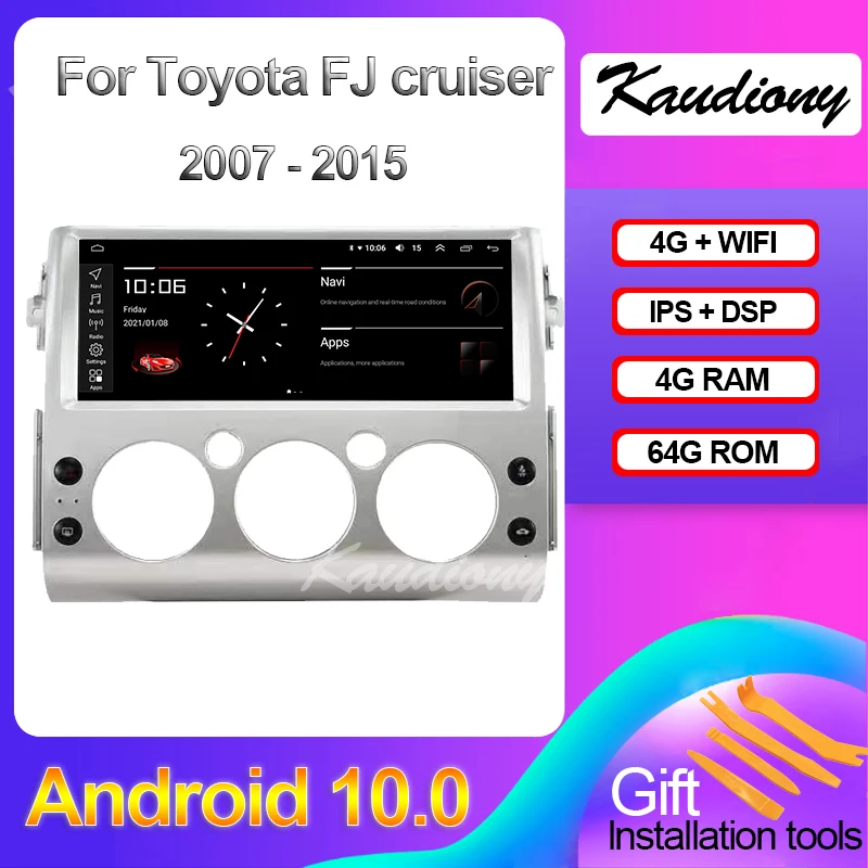 Kaudiony 10.25" 12.3" Android 10.0 For Toyota FJ cruiser Auto Radio GPS Navigation Car DVD Multimedia Player 4G Audio 2007-2015
Kaudiony 10.25" 12.3" Android 10.0 For Toyota FJ cruiser Auto Radio GPS Navigation Car DVD Multimedia Player 4G Audio 2007-2015