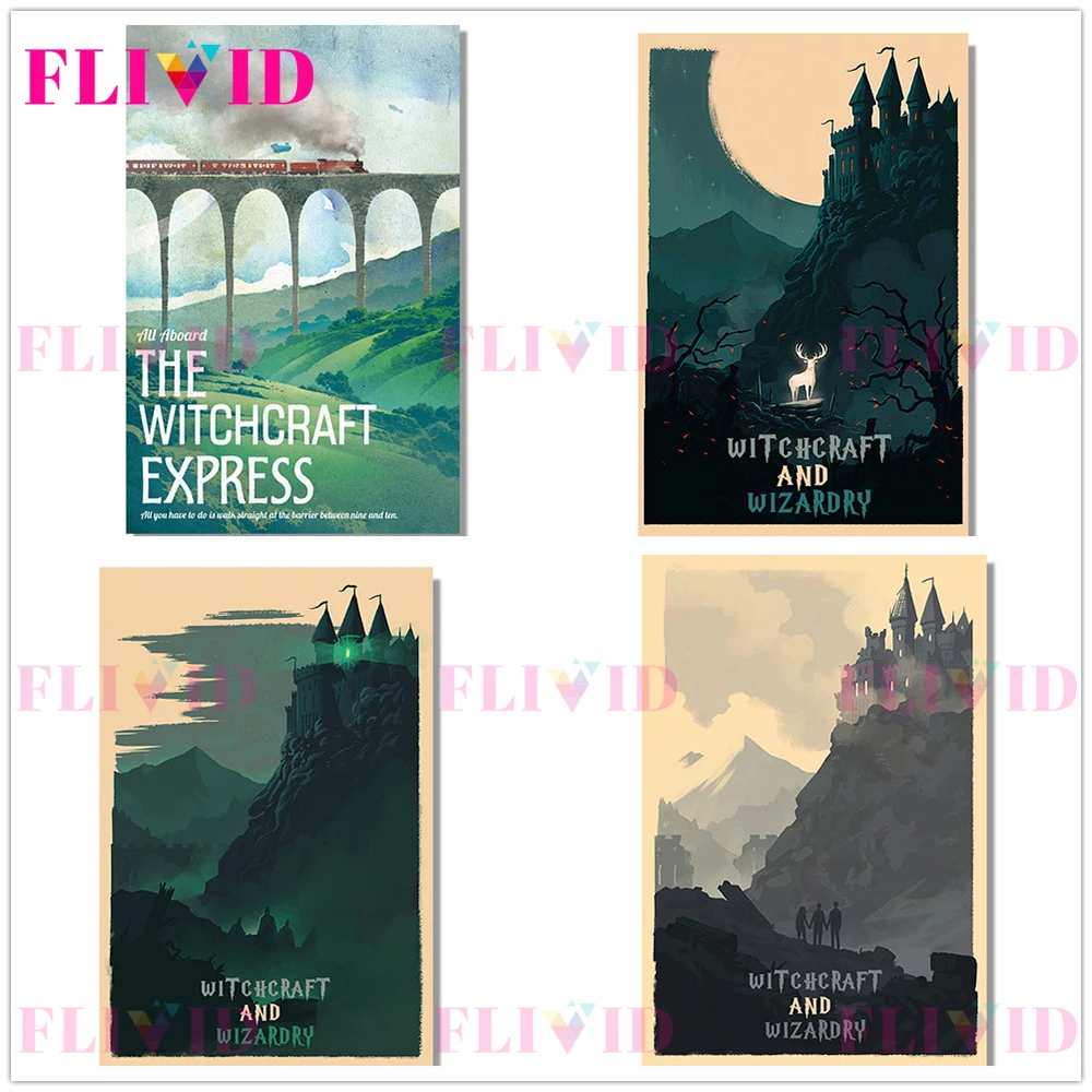 Famous Movie Witchcraft School Cartoon Scenery Nordic Poster Wall Art Canvas Painting Wall Pictures For Living Room Unframed
Famous Movie Witchcraft School Cartoon Scenery Nordic Poster Wall Art Canvas Painting Wall Pictures For Living Room Unframed