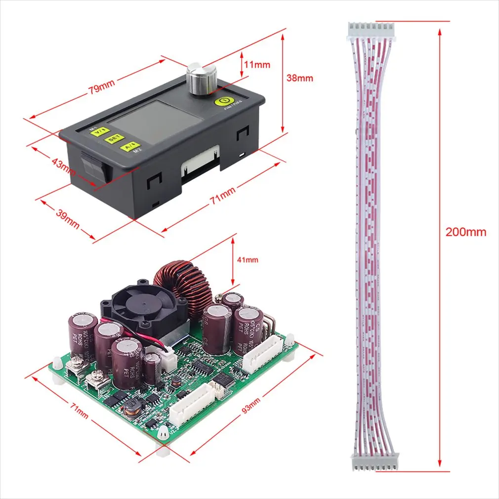 DPS5020-USB-BT Constant Voltage Current Step-Down Communication 50V 20A LCD Voltmeter Digital Power Supply Voltage Converter
DPS5020-USB-BT Constant Voltage Current Step-Down Communication 50V 20A LCD Voltmeter Digital Power Supply Voltage Converter