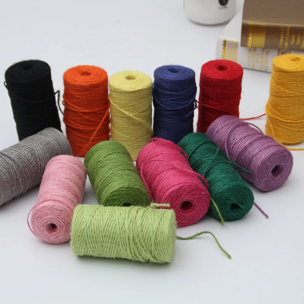 MIMY 100M colorful Natural Burlap Hessian Jute Twine Cord Hemp Rope String Gift Packing Strings Christmas Event & Party
MIMY 100M colorful Natural Burlap Hessian Jute Twine Cord Hemp Rope String Gift Packing Strings Christmas Event & Party