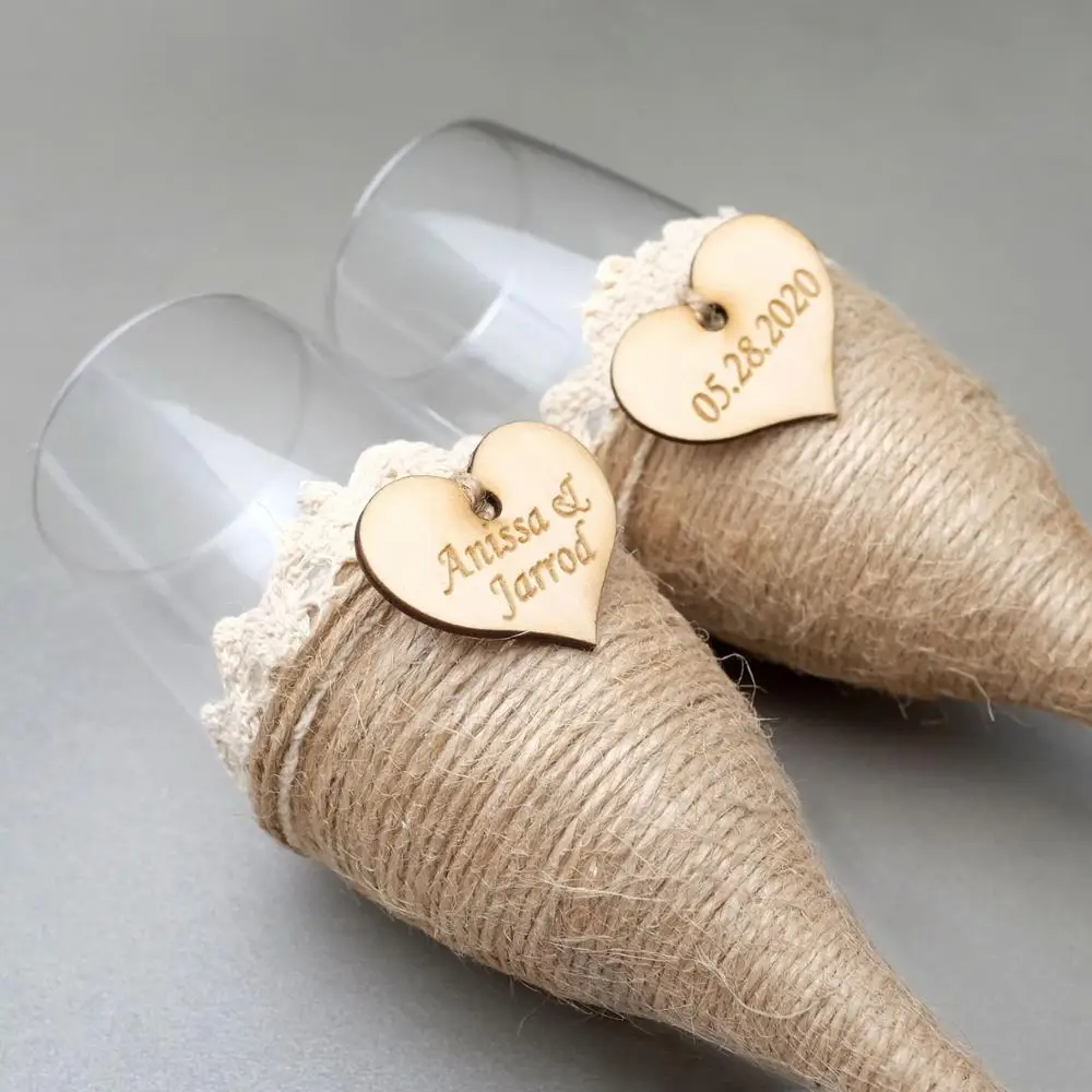2Pcs Personalized Wedding Glasses Wedding Champagne Toasting Flutes Custom Names Date Burlap Lace Rustic Flutes Wedding Gift
2Pcs Personalized Wedding Glasses Wedding Champagne Toasting Flutes Custom Names Date Burlap Lace Rustic Flutes Wedding Gift