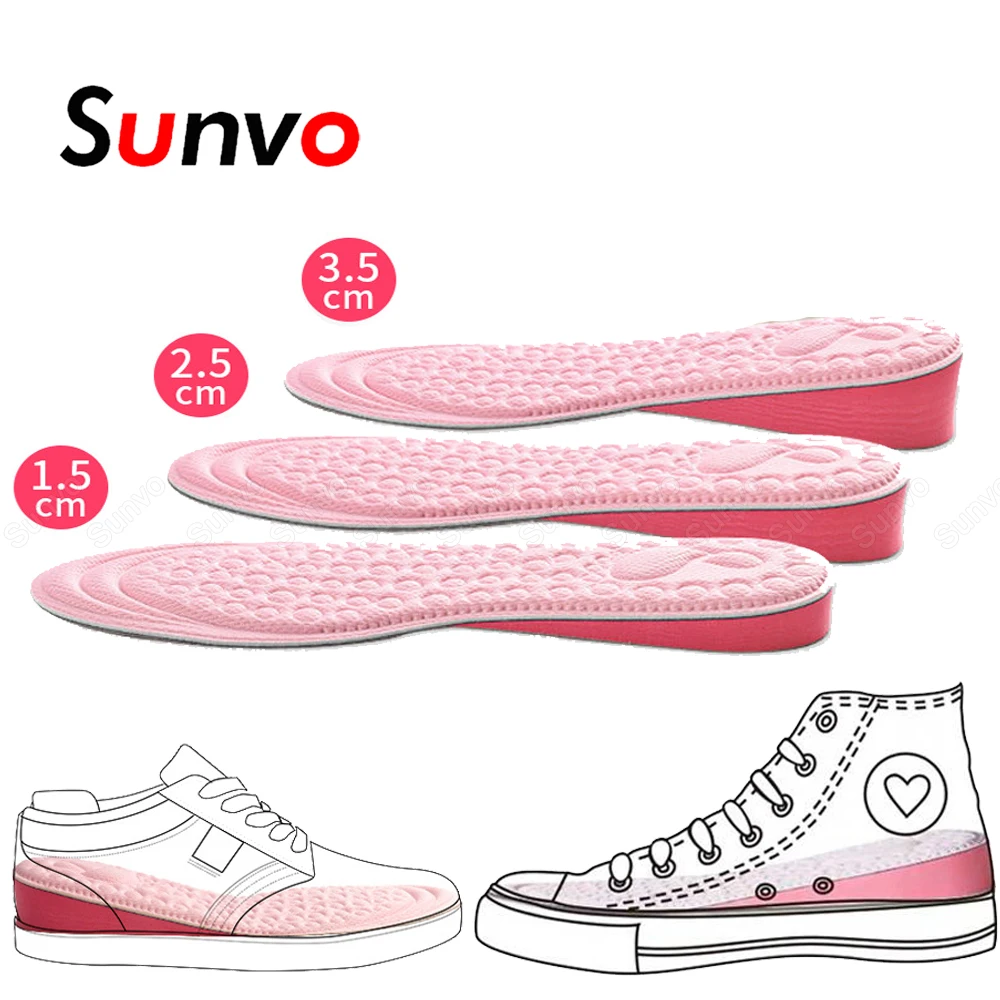 Sunvo Invisible Height Increase Shoe Insoles for Women Comfort Breathable Memory Foam Shoes Inserts Heightening Insoles Foot Pad
Sunvo Invisible Height Increase Shoe Insoles for Women Comfort Breathable Memory Foam Shoes Inserts Heightening Insoles Foot Pad