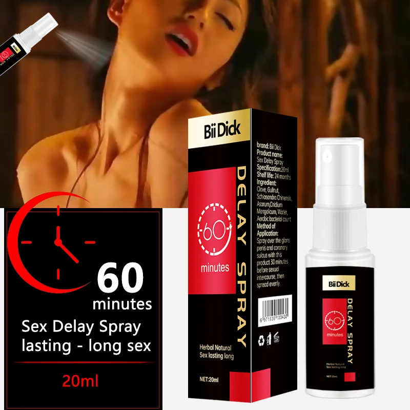 

20ml Sex Delay Spray Sex for Man Male External Use Anti Premature Ejaculation Lasting Long 60 Minutes Penis Enlargment Pills