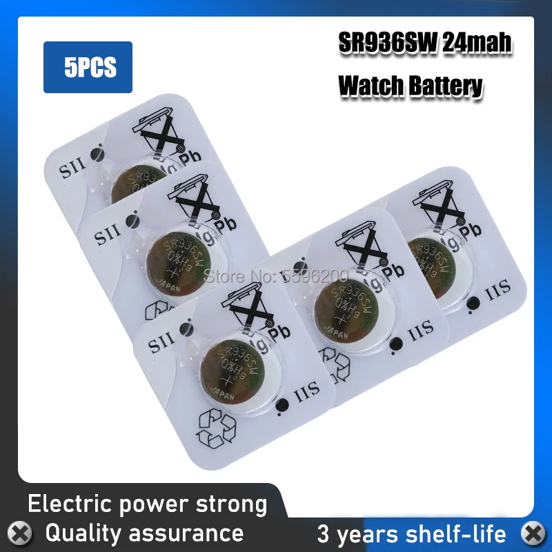 5pcs Silver Oxide Cell Coin Battery FOR SEIZAIKEN 1.55V AG9 LR936 LR45 Button Batteries 394 SR936 194 SR936SW G9A AG 9
5pcs Silver Oxide Cell Coin Battery FOR SEIZAIKEN 1.55V AG9 LR936 LR45 Button Batteries 394 SR936 194 SR936SW G9A AG 9