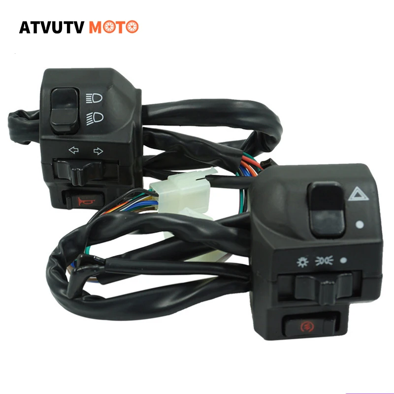 1 Pair 22mm 7/8 Motorcycle Switches Horn Button Turn Signal Electric Fog Lamp Light Start Handlebar Controller Switch
1 Pair 22mm 7/8 Motorcycle Switches Horn Button Turn Signal Electric Fog Lamp Light Start Handlebar Controller Switch