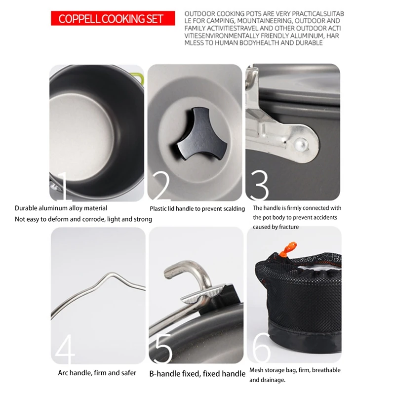 Outdoor Tableware Big Capacity Camping Hanging Cookware Cookware Pot Cooking Picnic for Campfire Pot Utensils
Outdoor Tableware Big Capacity Camping Hanging Cookware Cookware Pot Cooking Picnic for Campfire Pot Utensils