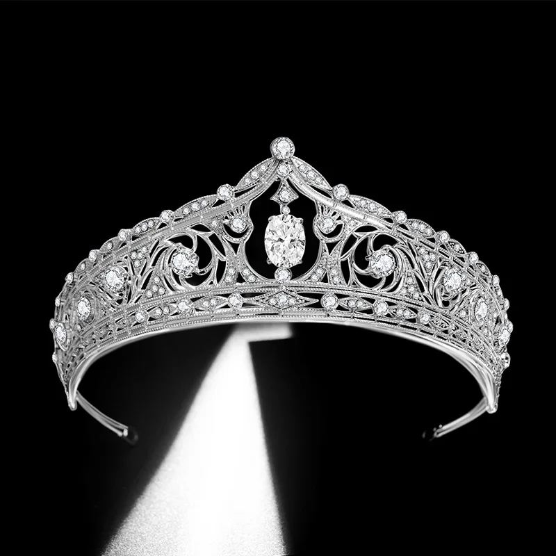 Женская Тиара для невесты, из сплава, с кристаллами и цветами из циркония 
Женская Тиара для невесты, из сплава, с кристаллами и цветами из циркония