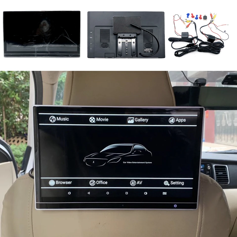 Фото 12 5 дюймовый монитор для подголовника BMW X1 X2 X3 X4 X5 X6 X7 Экран дисплея Android видео плеер