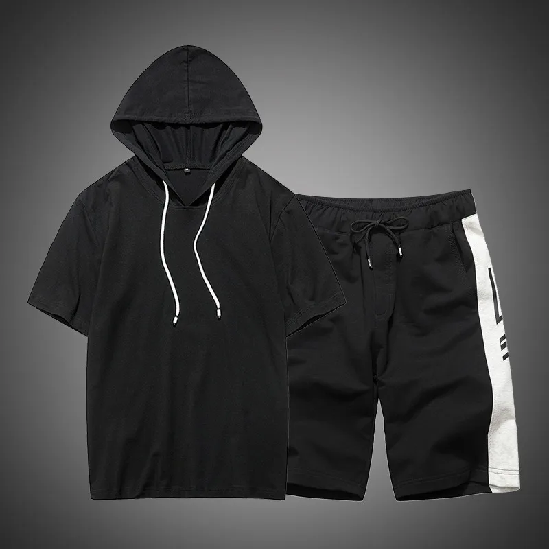 New Casual Male Brand Tracksuit Clothing Men Sets Fitness Sporting Suits Hooded Short Sleeve T Shirt + Shorts 2 Piece Set
New Casual Male Brand Tracksuit Clothing Men Sets Fitness Sporting Suits Hooded Short Sleeve T Shirt + Shorts 2 Piece Set